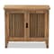 Baxton Studio Clement Oak Finished 2-Door Wood Spindle Accent Storage Cabinet 162-10556 - alternate 7